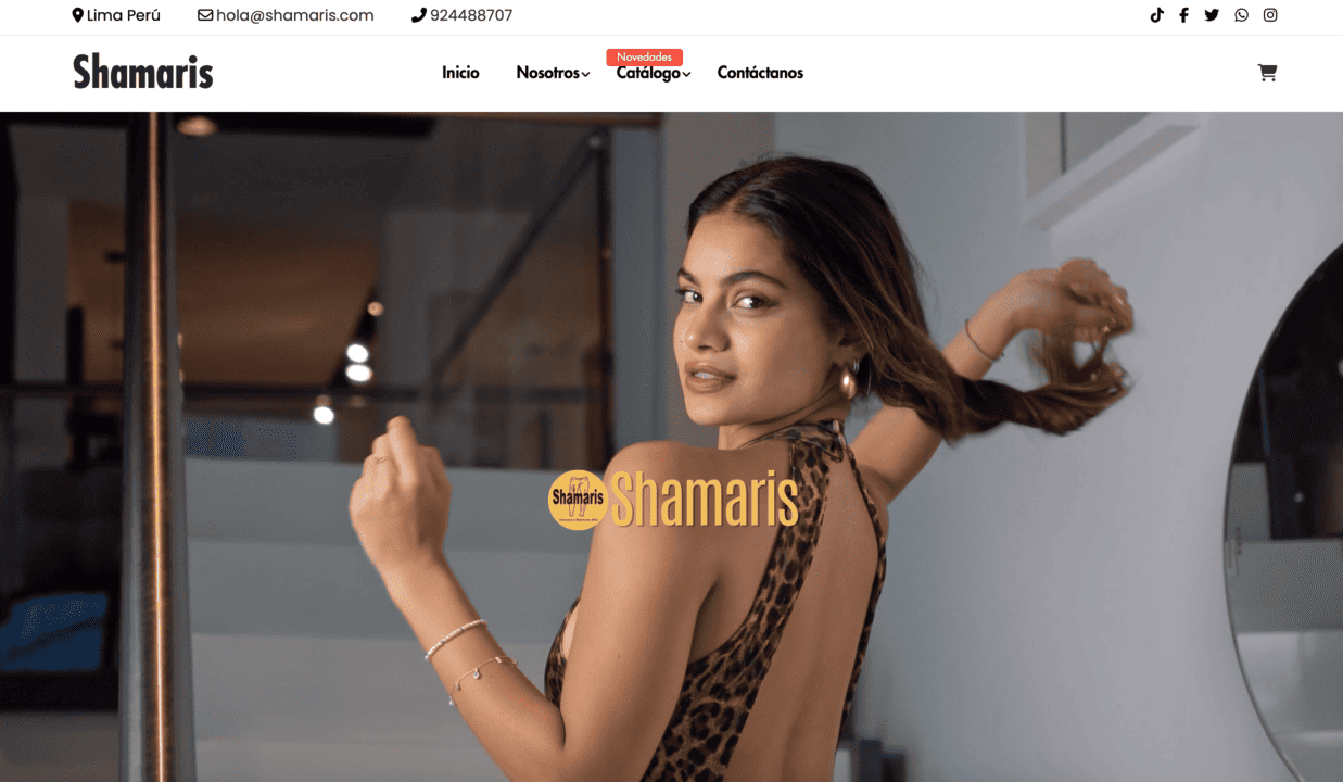 Tienda de ropa, P�gina Web