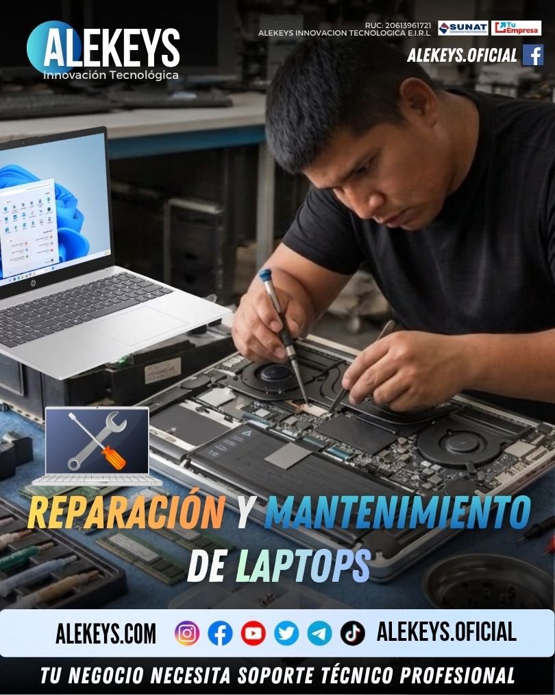 Reparación y Mantenimiento de Laptops