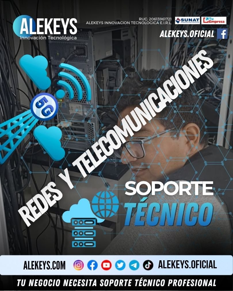 Sugerencia: Soporte Técnico en Redes y Telecomunicaciones